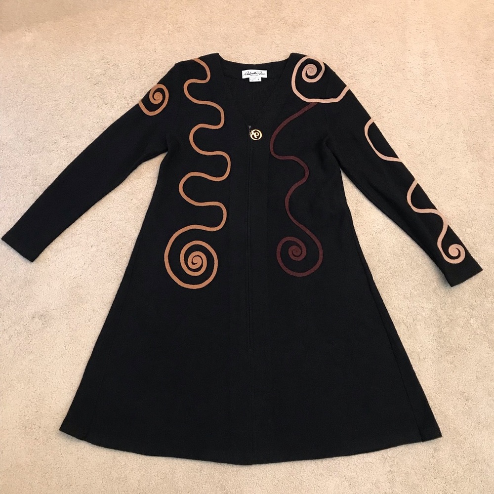 Antonella Preve Unique High Fashion Knitwear Dress Womens Small Vintage 80s